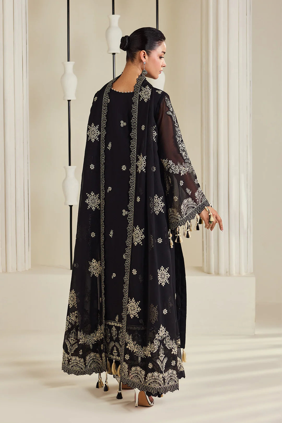 Dhaagay by Alizeh Fashion Unstitched Embroidered Chiffon 3 Piece Suit AF26UCD AF-DHG-5050 Zarly - Festive Collection