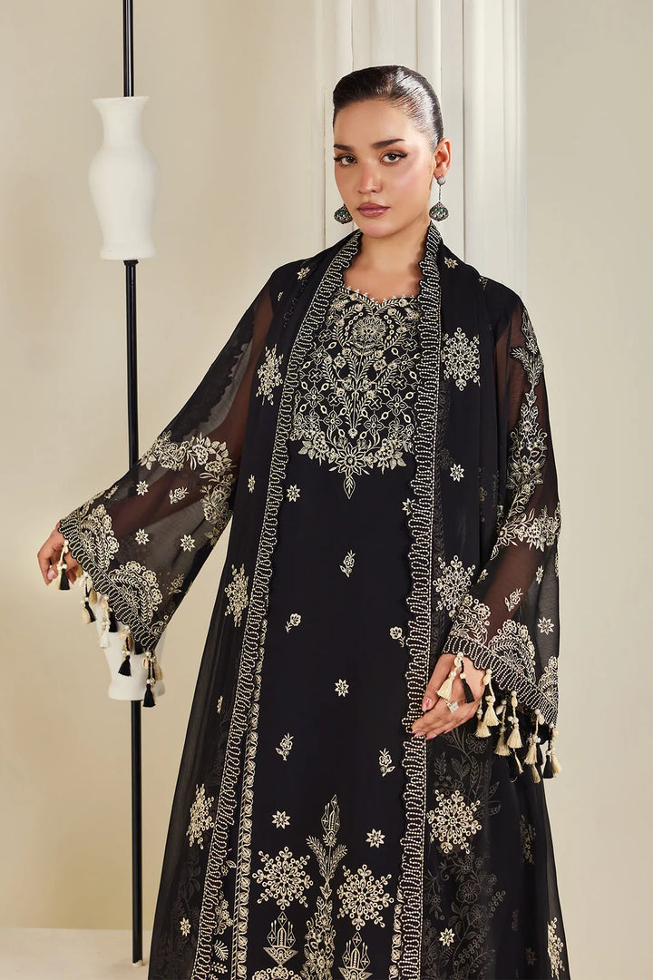 Dhaagay by Alizeh Fashion Unstitched Embroidered Chiffon 3 Piece Suit AF26UCD AF-DHG-5050 Zarly - Festive Collection