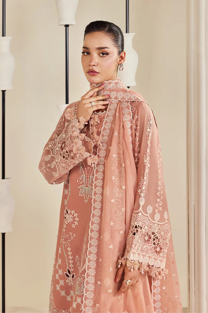 Dhaagay by Alizeh Fashion Unstitched Embroidered Chiffon 3 Piece Suit AF26UCD AF-DHG-5045 Sorah - Festive Collection