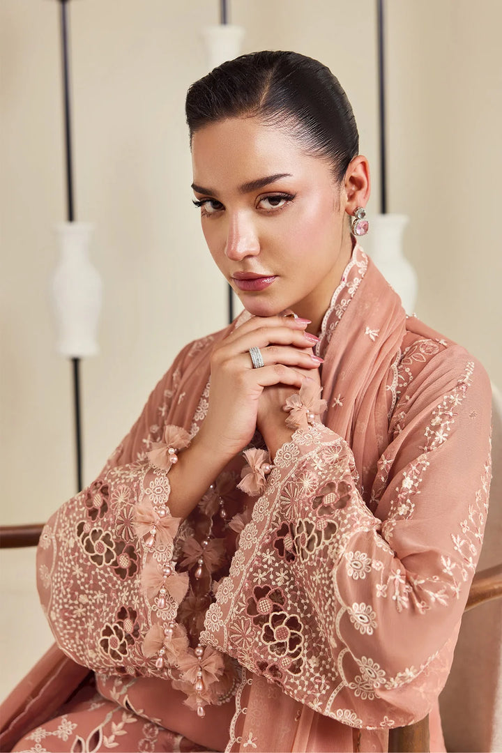 Dhaagay by Alizeh Fashion Unstitched Embroidered Chiffon 3 Piece Suit AF26UCD AF-DHG-5045 Sorah - Festive Collection