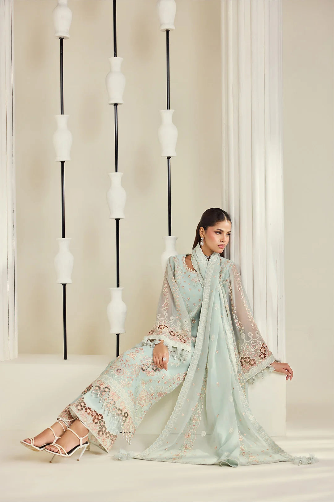 Dhaagay by Alizeh Fashion Unstitched Embroidered Chiffon 3 Piece Suit AF26UCD AF-DHG-5046 Tiyaahe - Festive Collection