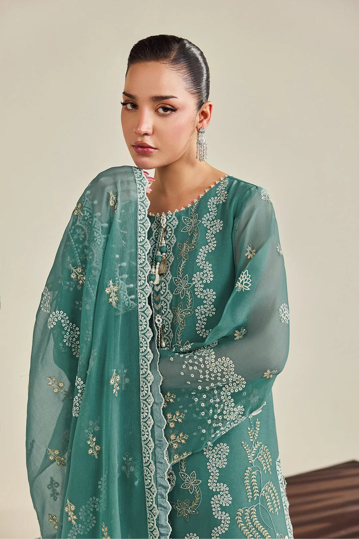 Dhaagay by Alizeh Fashion Unstitched Embroidered Chiffon 3 Piece Suit AF26UCD AF-DHG-5052 Zarqa - Festive Collection
