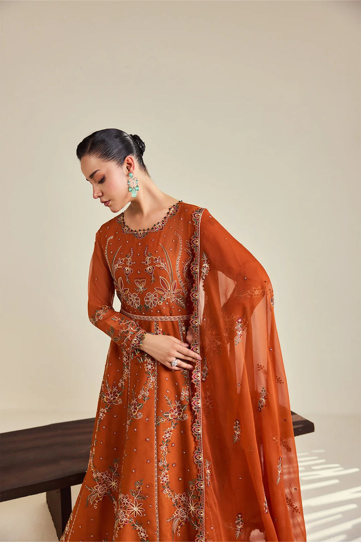 Dhaagay by Alizeh Fashion Unstitched Embroidered Chiffon 3 Piece Suit AF26UCD AF-DHG-5048 Zumar - Festive Collection