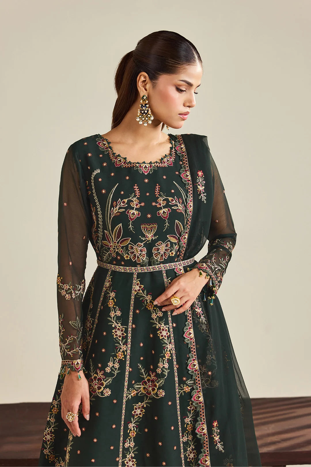 Dhaagay by Alizeh Fashion Unstitched Embroidered Chiffon 3 Piece Suit AF26UCD AF-DHG-5047 Sohana - Festive Collection
