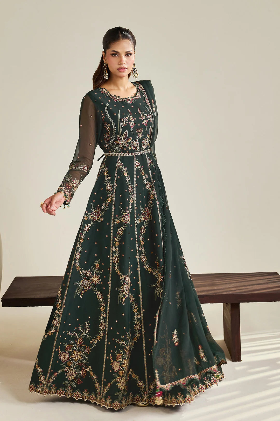 Dhaagay by Alizeh Fashion Unstitched Embroidered Chiffon 3 Piece Suit AF26UCD AF-DHG-5047 Sohana - Festive Collection