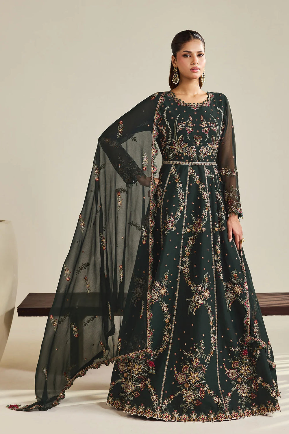 Dhaagay by Alizeh Fashion Unstitched Embroidered Chiffon 3 Piece Suit AF26UCD AF-DHG-5047 Sohana - Festive Collection