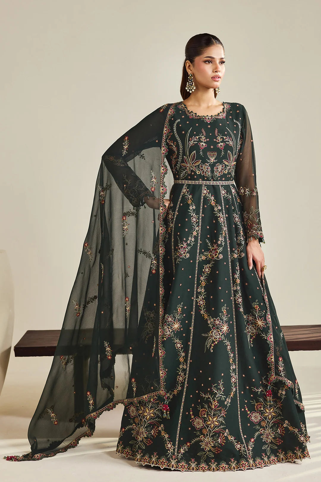 Dhaagay by Alizeh Fashion Unstitched Embroidered Chiffon 3 Piece Suit AF26UCD AF-DHG-5047 Sohana - Festive Collection