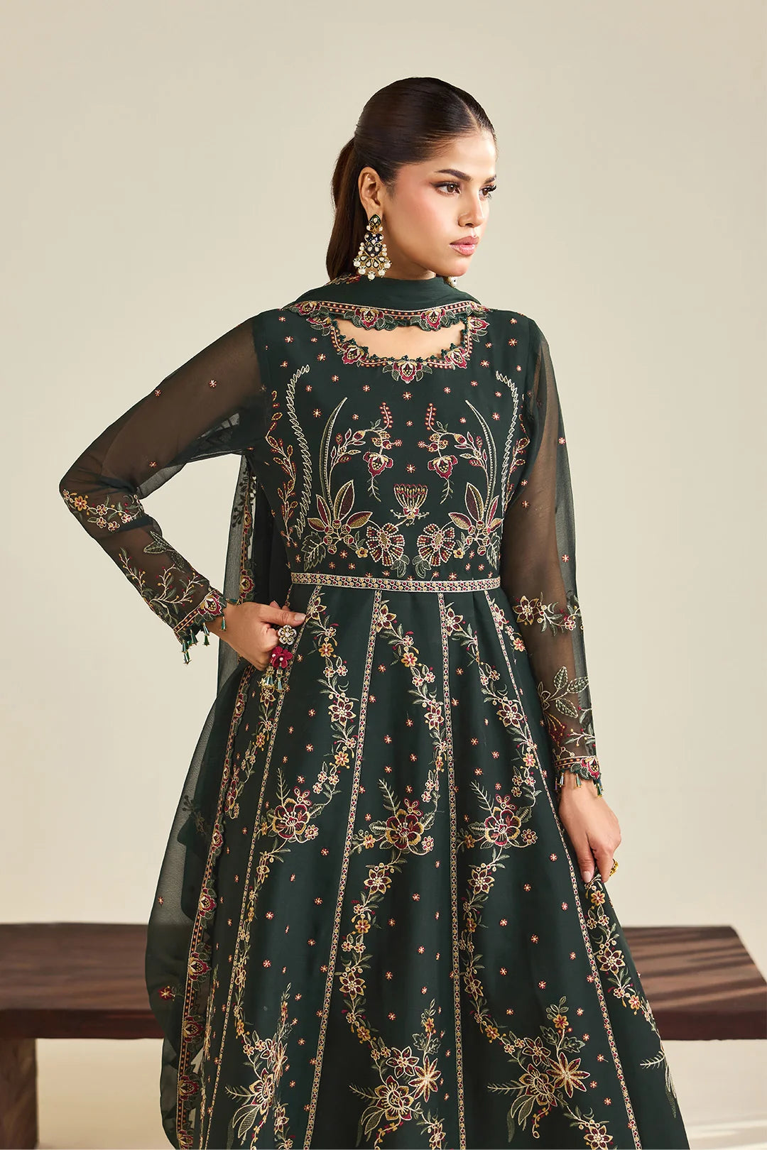 Dhaagay by Alizeh Fashion Unstitched Embroidered Chiffon 3 Piece Suit AF26UCD AF-DHG-5047 Sohana - Festive Collection