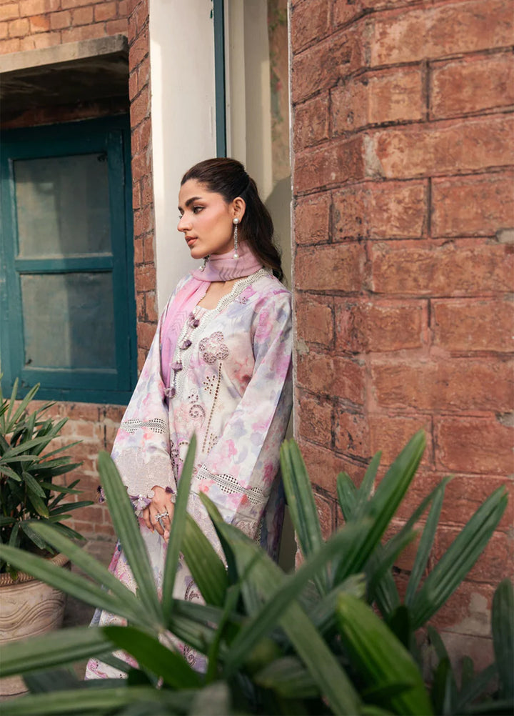 Odyssey by Florent Unstitched Embroidered Lawn 3 Piece Suit FL26UOL FZ-4A - Eid Collection