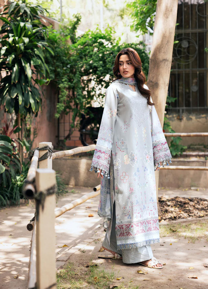 Odyssey by Florent Unstitched Embroidered Lawn 3 Piece Suit FL26UOL FZ-5B - Eid Collection