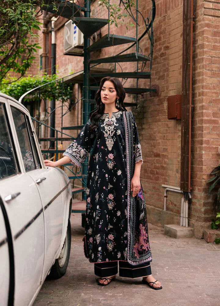 Odyssey by Florent Unstitched Embroidered Lawn 3 Piece Suit FL26UOL FZ-9B - Eid Collection