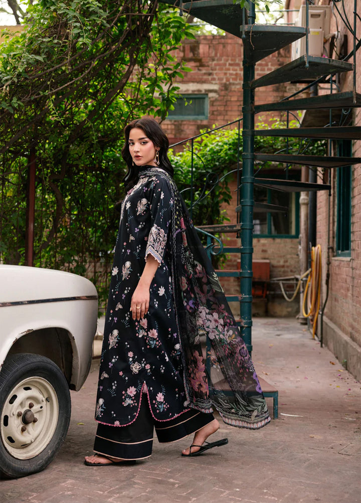 Odyssey by Florent Unstitched Embroidered Lawn 3 Piece Suit FL26UOL FZ-9B - Eid Collection