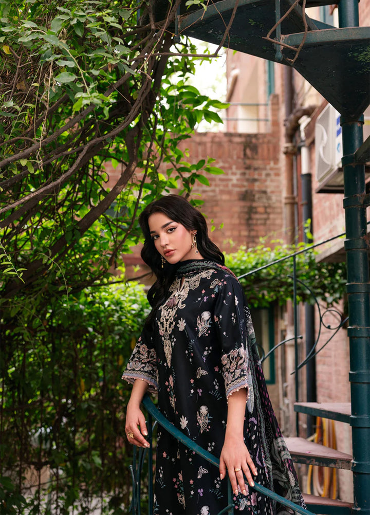 Odyssey by Florent Unstitched Embroidered Lawn 3 Piece Suit FL26UOL FZ-9B - Eid Collection