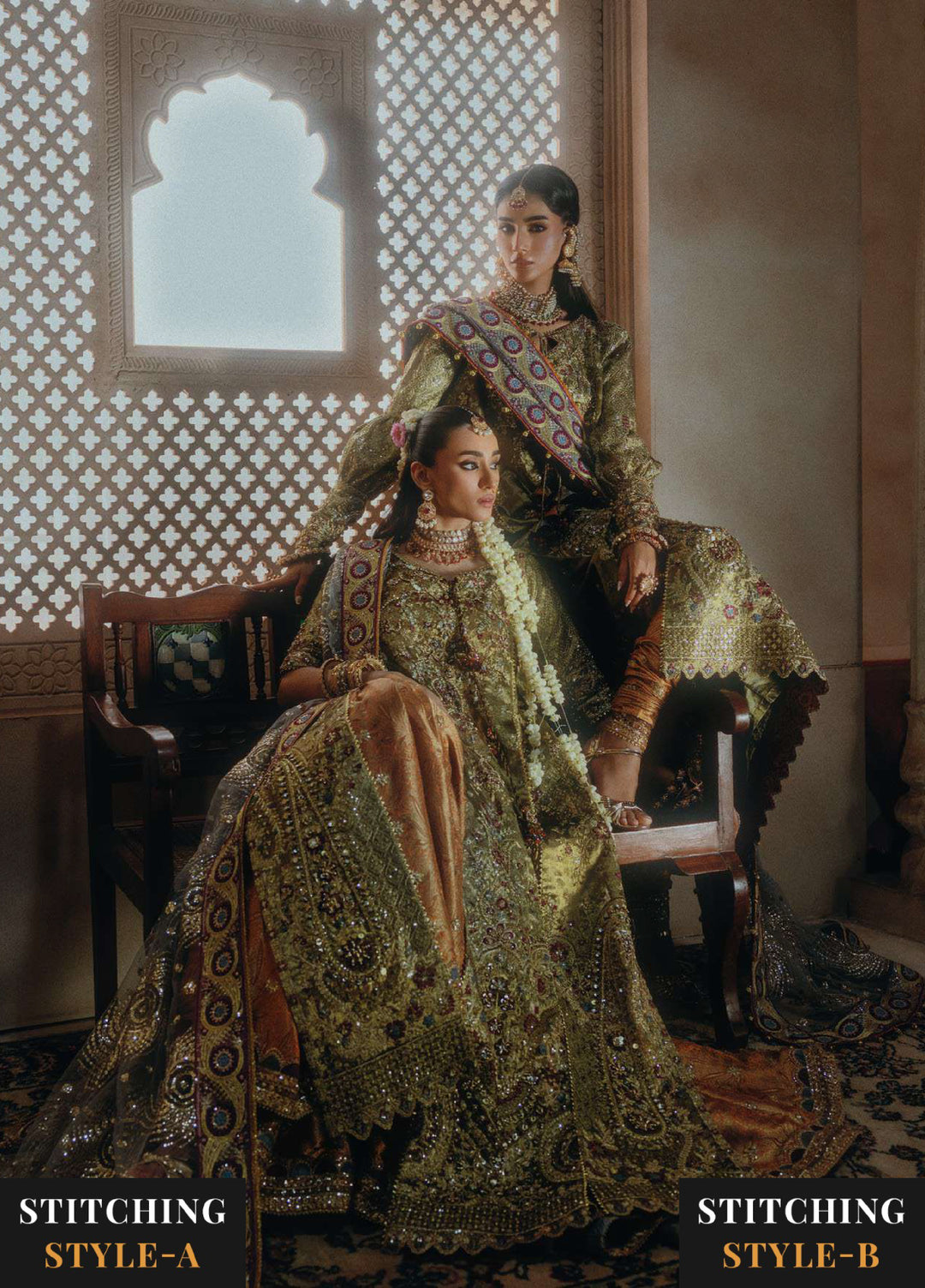 Aik Atelier Unstitched Embroidered Tissue 3 Piece Suit AIK26UAAW B2601 - Wedding Collection