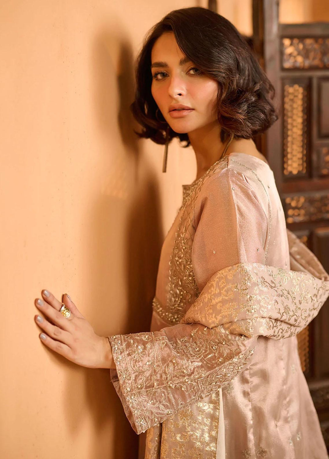 Dhanak Pret   3 Piece Suit DL-0216 MAUVE