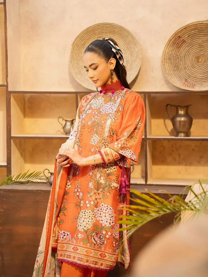 Dastaan by Menaal Unstitched Printed Lawn 3 Piece Suit ML26ULS DP-05B - Festive Collection