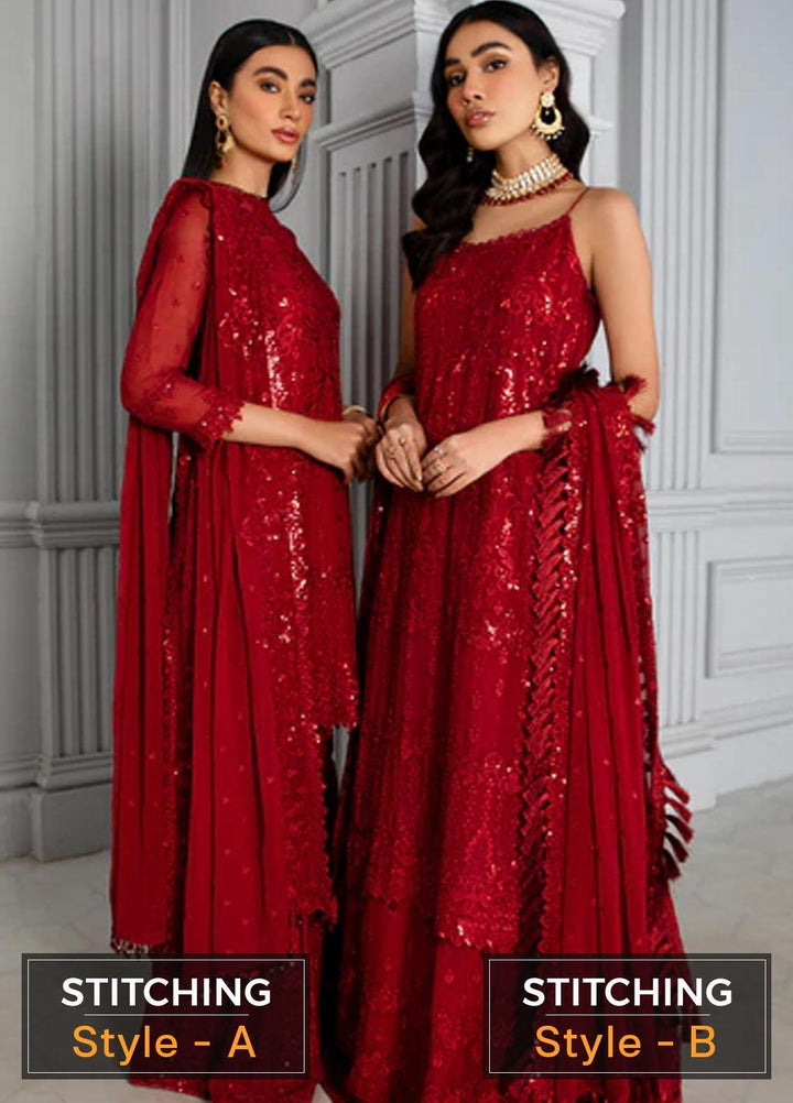 Misaal By Zarif Embroidered  Suits Unstitched 3 Piece Z-02 ROSSA - Luxury Collection