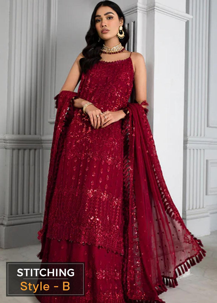 Misaal By Zarif Embroidered  Suits Unstitched 3 Piece Z-02 ROSSA - Luxury Collection