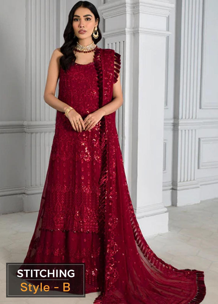 Misaal By Zarif Embroidered  Suits Unstitched 3 Piece Z-02 ROSSA - Luxury Collection