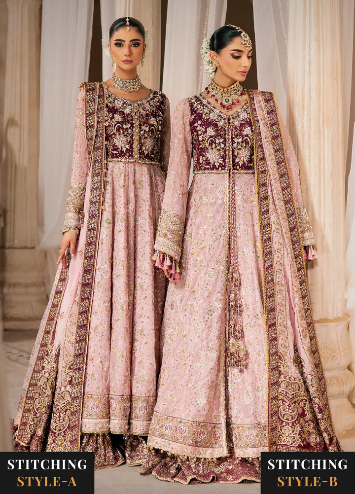 AIK Atelier Unstitched Embroidered Medium Silk 3 Piece Suit AIK26UAW D-10 - Wedding Collection