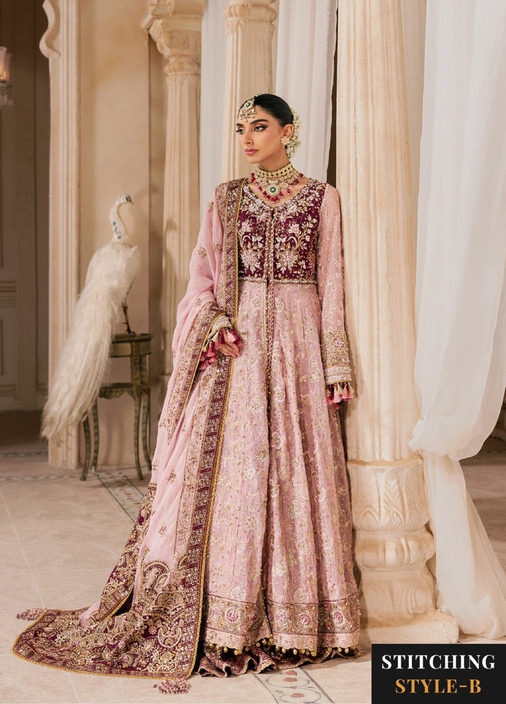 AIK Atelier Unstitched Embroidered Medium Silk 3 Piece Suit AIK26UAW D-10 - Wedding Collection