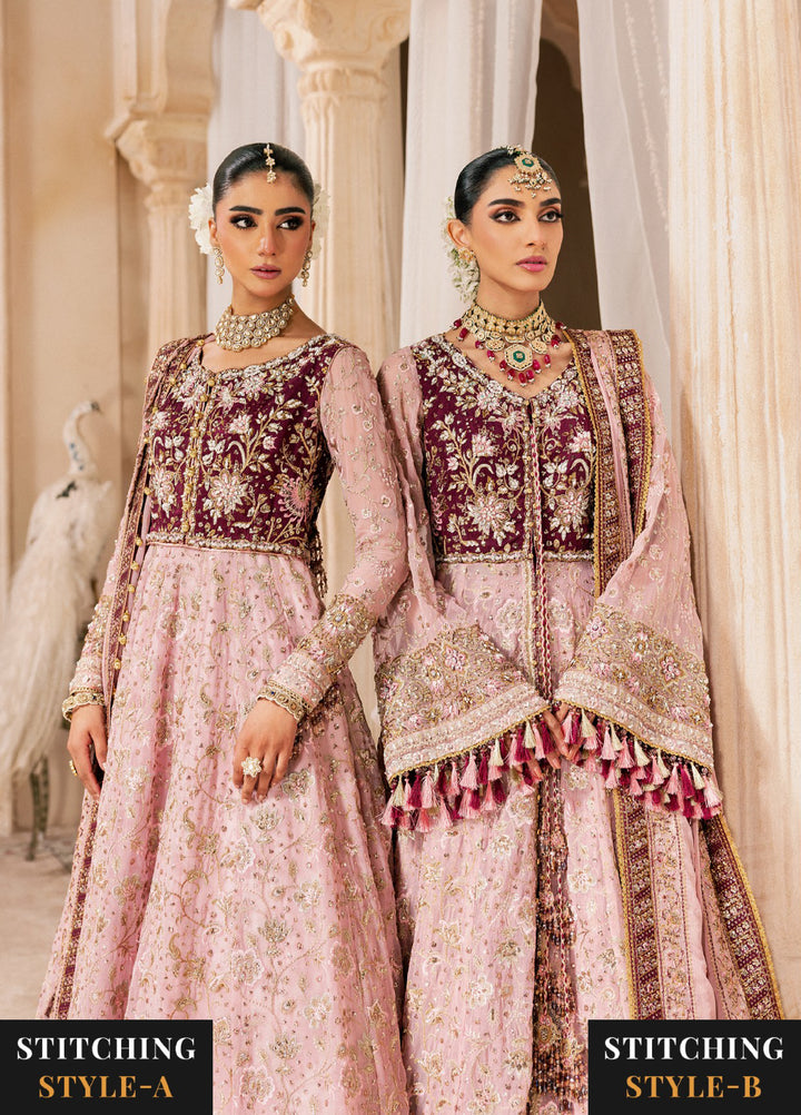 AIK Atelier Unstitched Embroidered Medium Silk 3 Piece Suit AIK26UAW D-10 - Wedding Collection