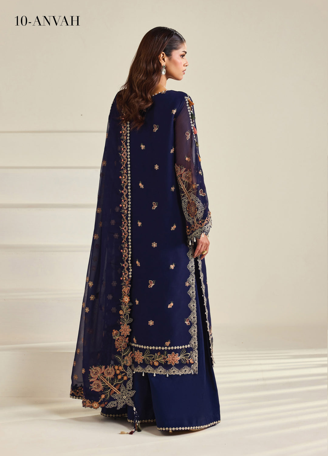Dhaagay by Alizeh Fashion Unstitched Embroidered Chiffon 3 Piece Suit AF26UCD AF-DHG-5054 Anvah - Festive Collection