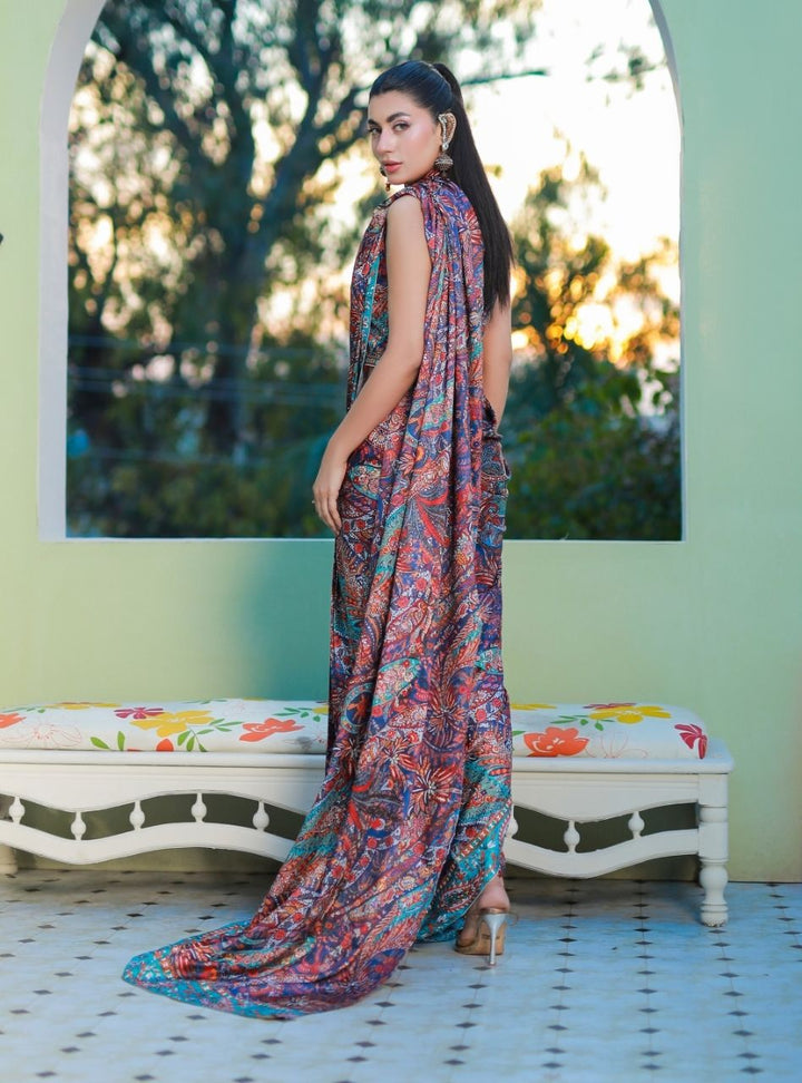 Printnation by Anayra Amal RTW Printed Poly Raw Silk 2 Piece Mood Canvas - Casual Collection