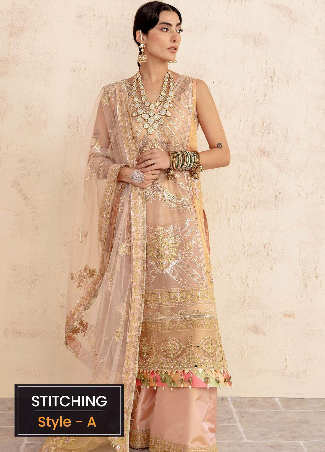 Sakhiyan by Asifa & Nabeel Embroidered Missouri Suits Unstitched 3 Piece AN22SSF-06 Sila - Festive Collection