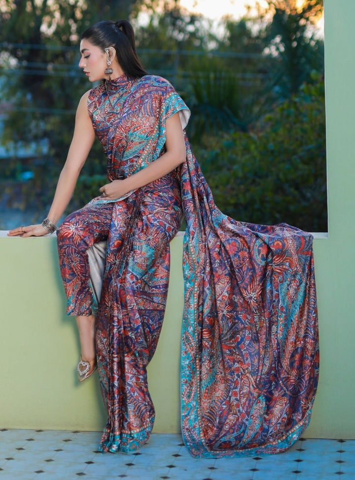 Printnation by Anayra Amal RTW Printed Poly Raw Silk 2 Piece Mood Canvas - Casual Collection