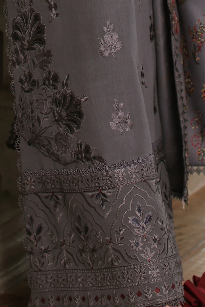 Noor by Saadia Asad Unstitched Embroidered Linen 3 Piece Suit SA26UNL D4 A - Winter Collection