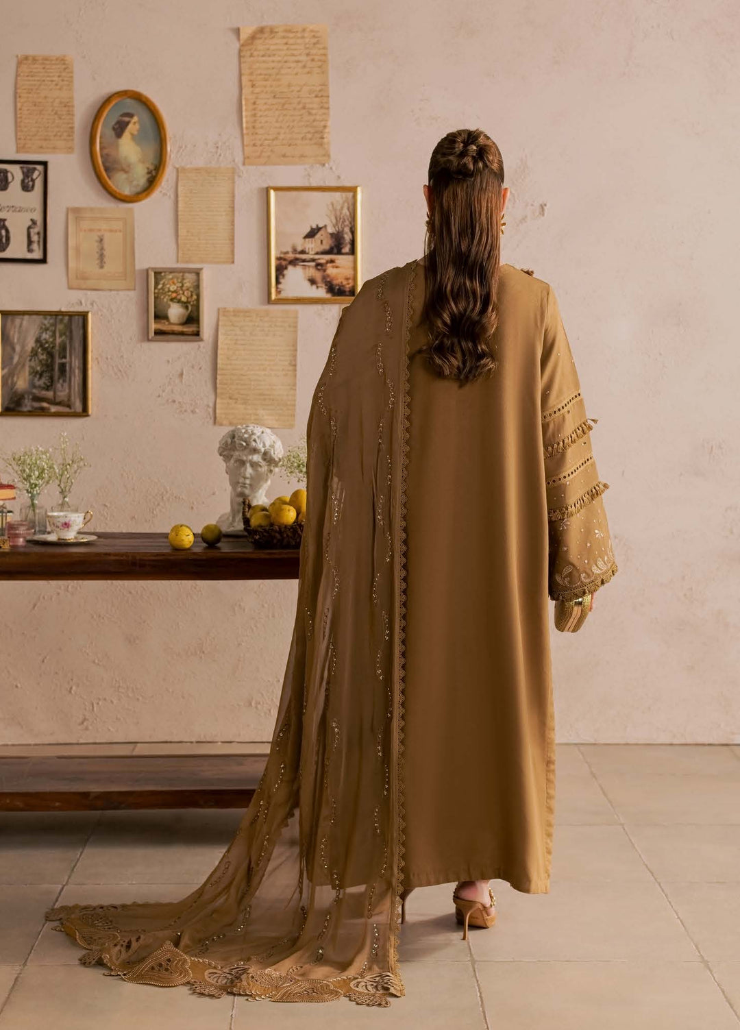 Nureh Unstitched Embroidered Karandi 3 Piece Suit NU26UKE NE-270 - Festive Collection