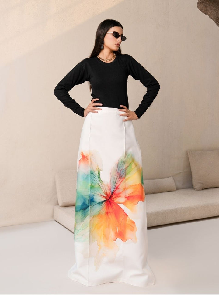 Irtiqa by Anayra Amal RTW Printed Raw Silk 1 Piece Suit Khakaa Festive Collection