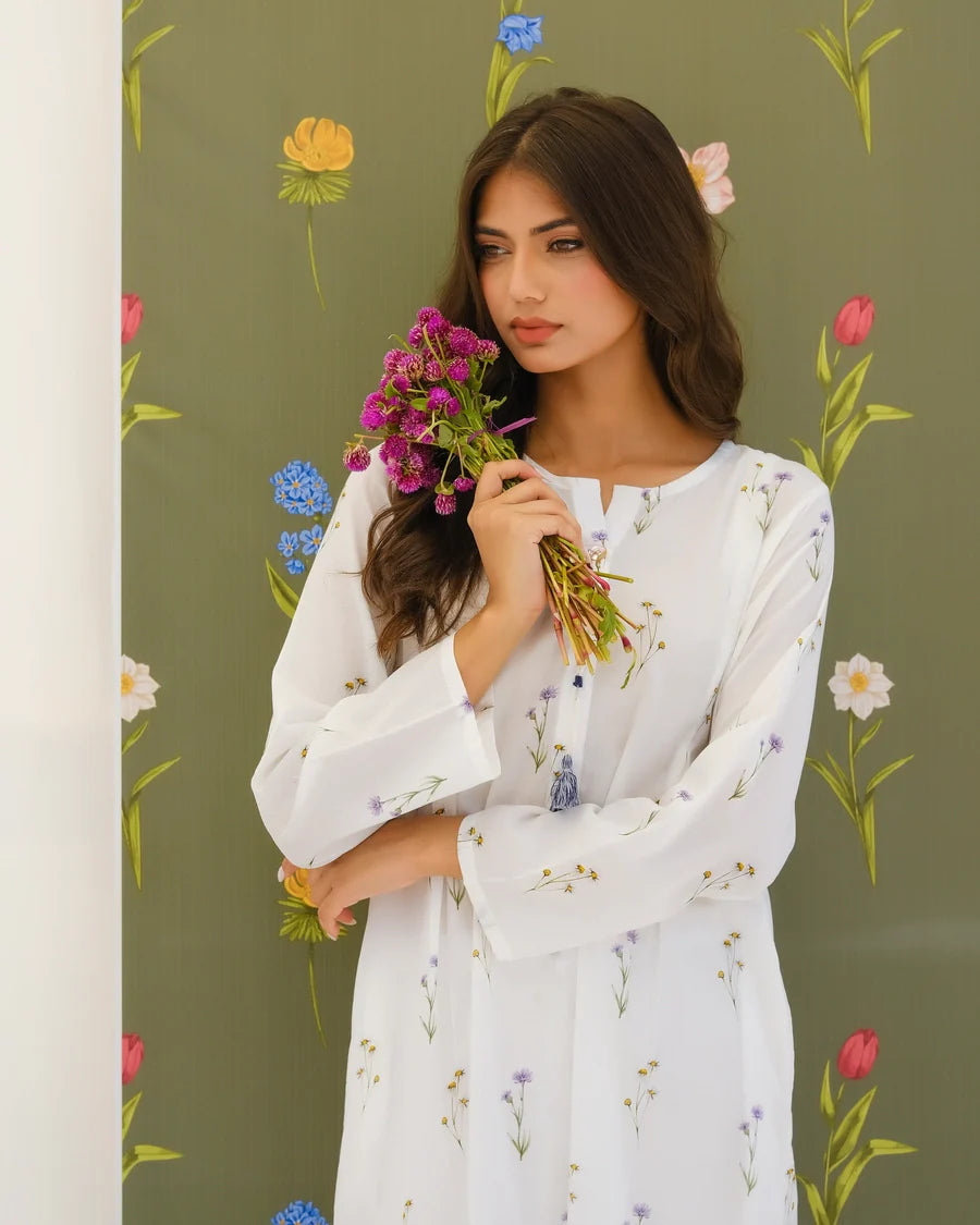 Dhaga Women Pret Printed 2 Piece Lawn Matching Separate FW24DSP0013 - Summer Collection