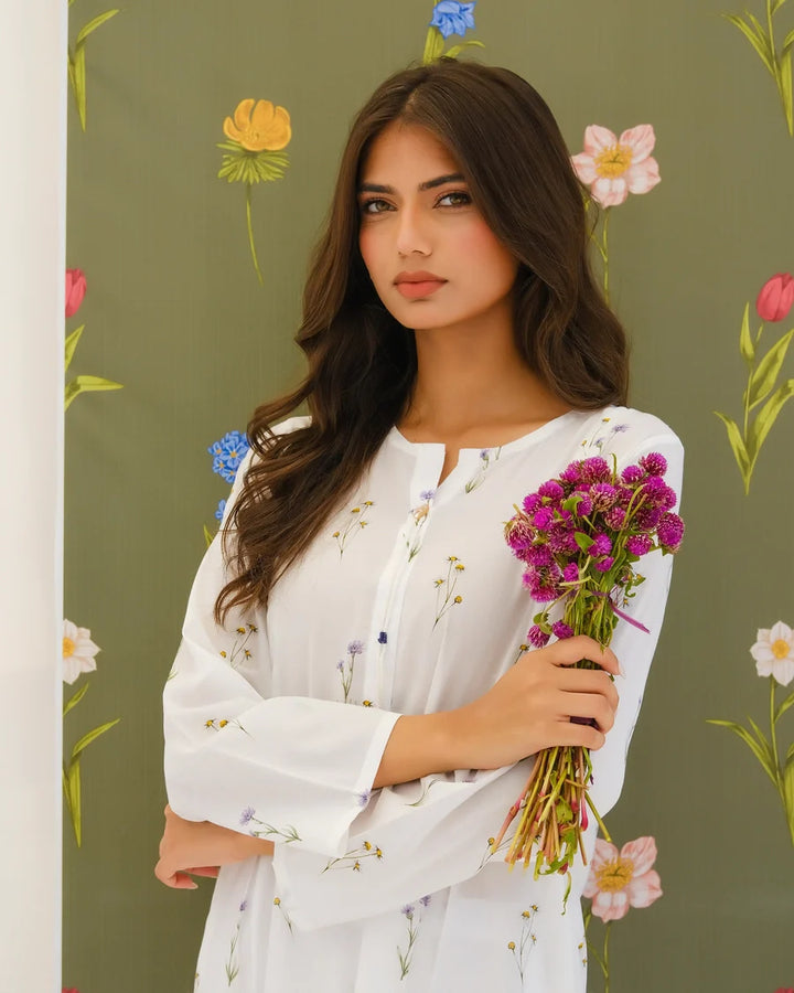 Dhaga Women Pret Printed 2 Piece Lawn Matching Separate FW24DSP0013 - Summer Collection