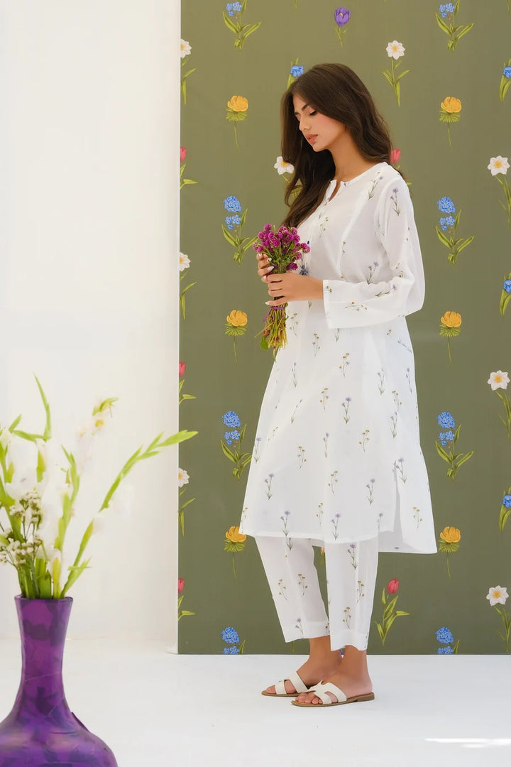 Dhaga Women Pret Printed 2 Piece Lawn Matching Separate FW24DSP0013 - Summer Collection