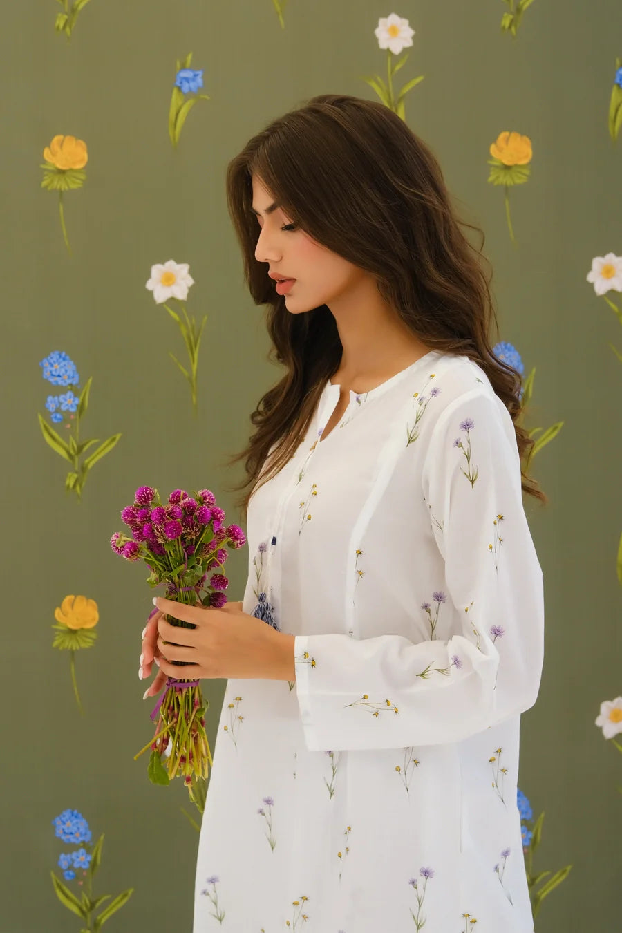 Dhaga Women Pret Printed 2 Piece Lawn Matching Separate FW24DSP0013 - Summer Collection