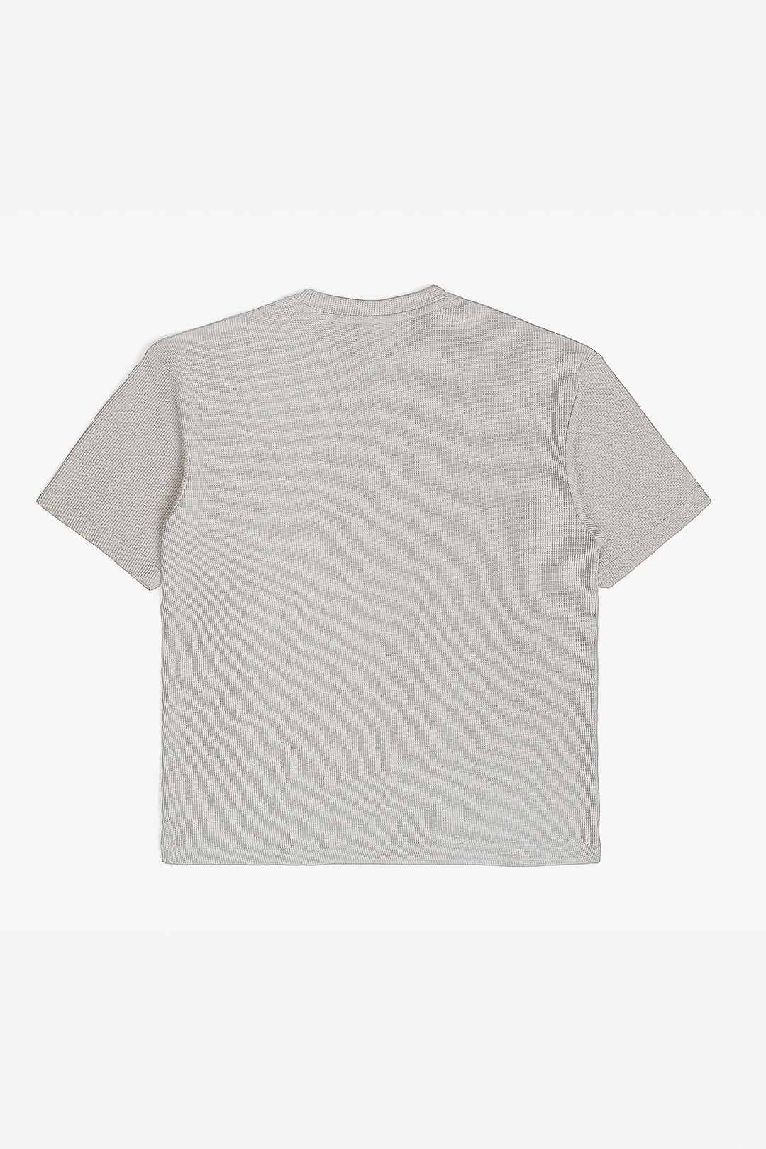 Muraqsh Ready To Wear Solids Waffle Men Ash White Oversized T-Shirt ABD-AWWOT - Summer Collection