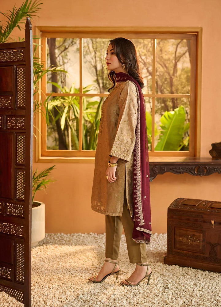 Dhanak Pret   3 Piece Suit DL-0197 BROWN