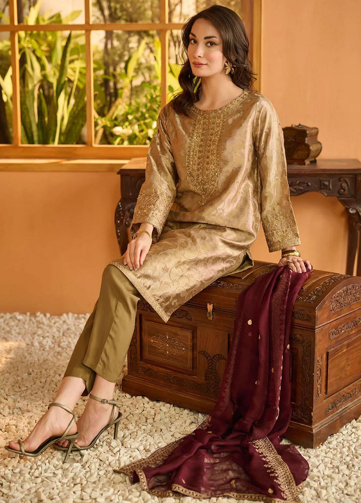Dhanak Pret   3 Piece Suit DL-0197 BROWN
