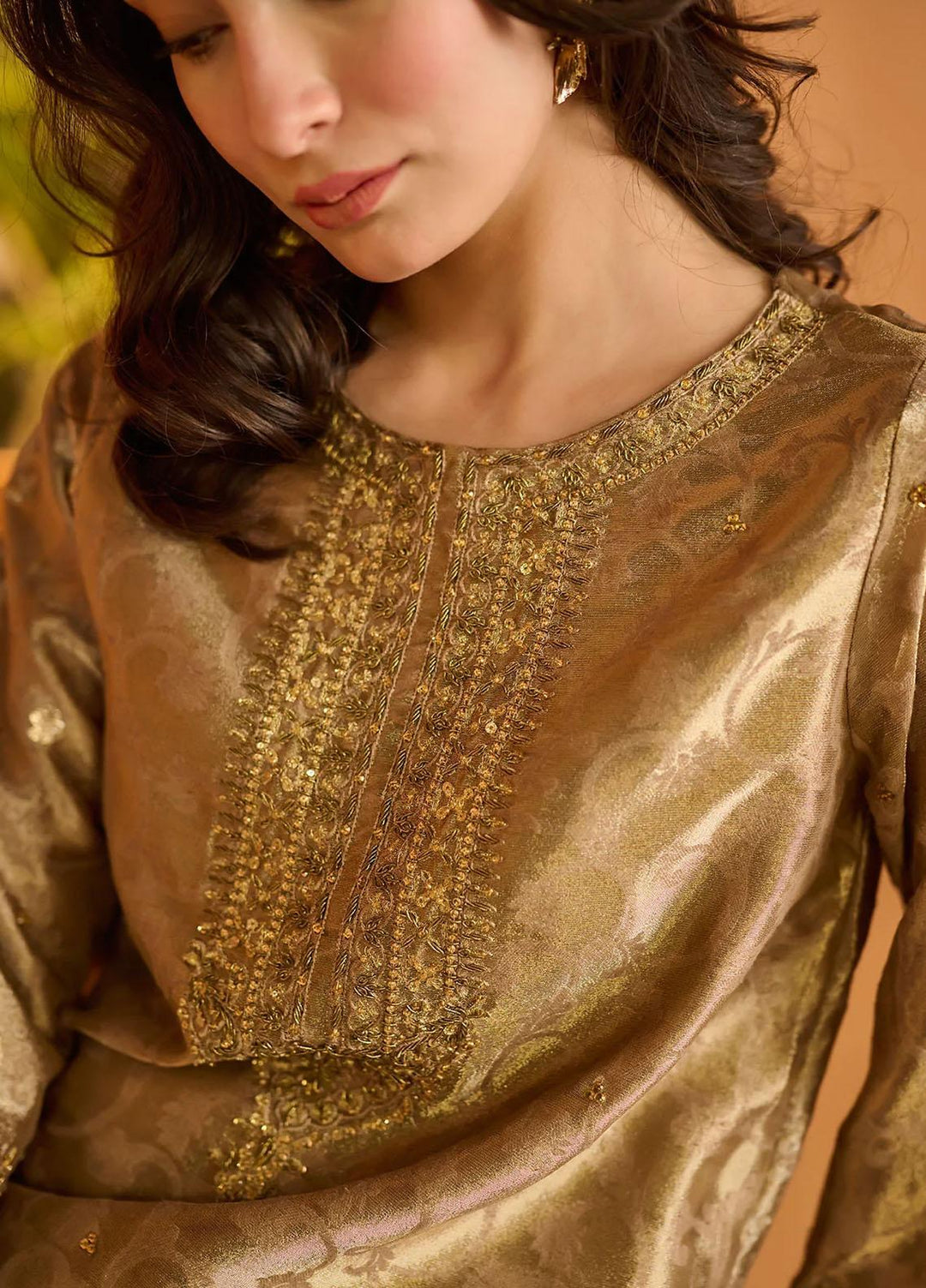 Dhanak Pret   3 Piece Suit DL-0197 BROWN