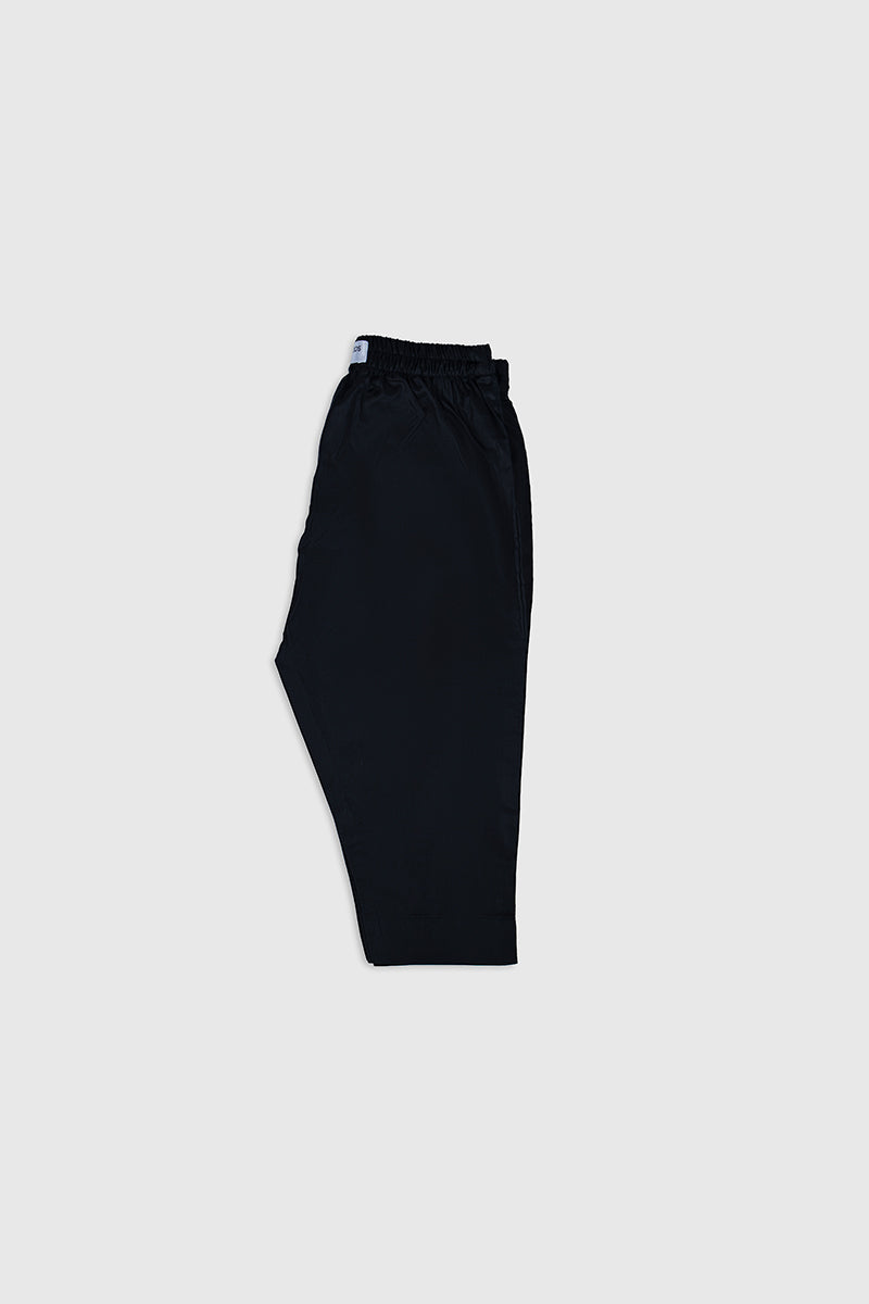 Muraqsh Ready To Wear Solids Cotton Boys Black Kurta Trouser MUR-BSCKT - Summer Collection