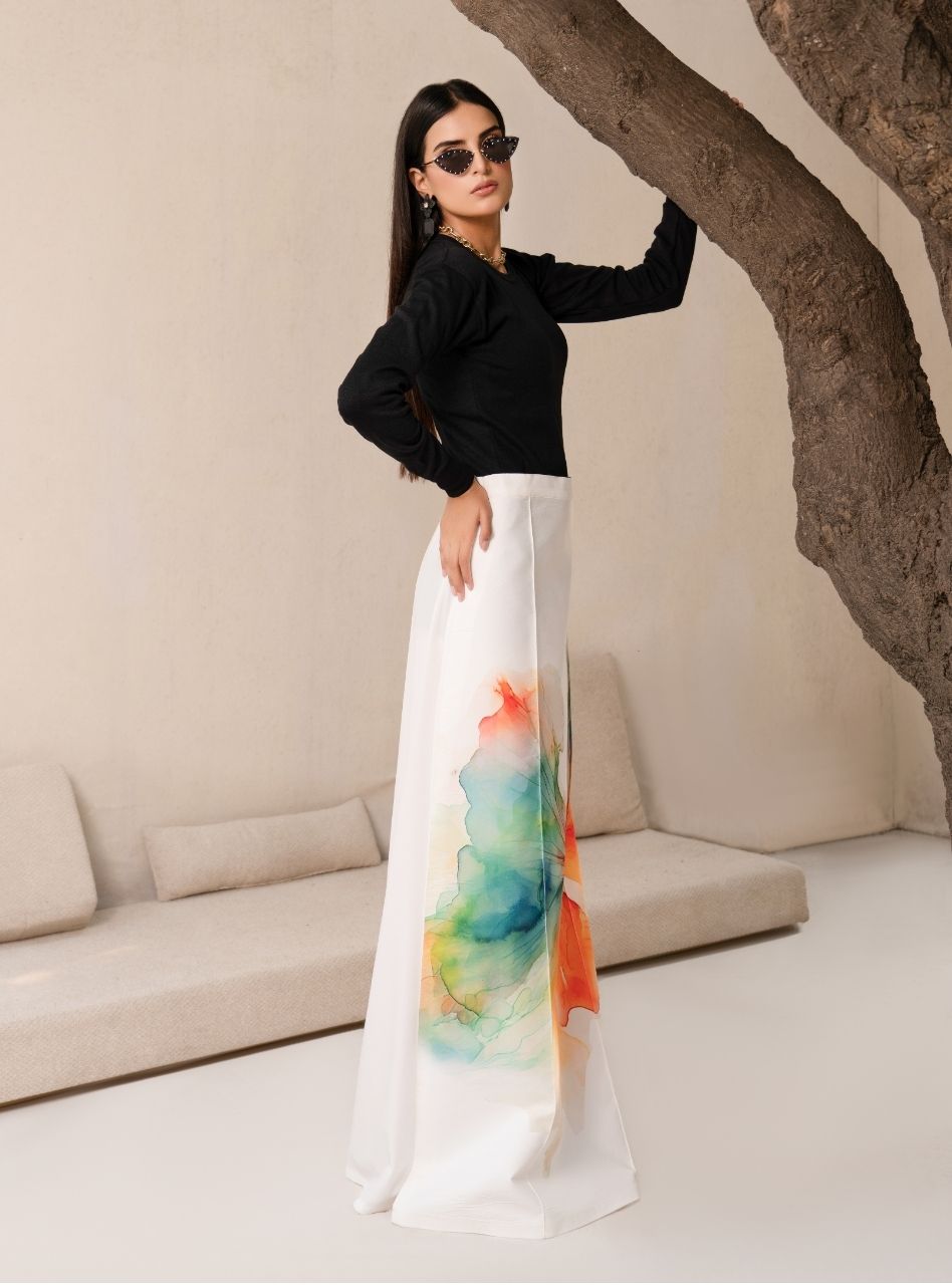 Irtiqa by Anayra Amal RTW Printed Raw Silk 1 Piece Suit Khakaa Festive Collection