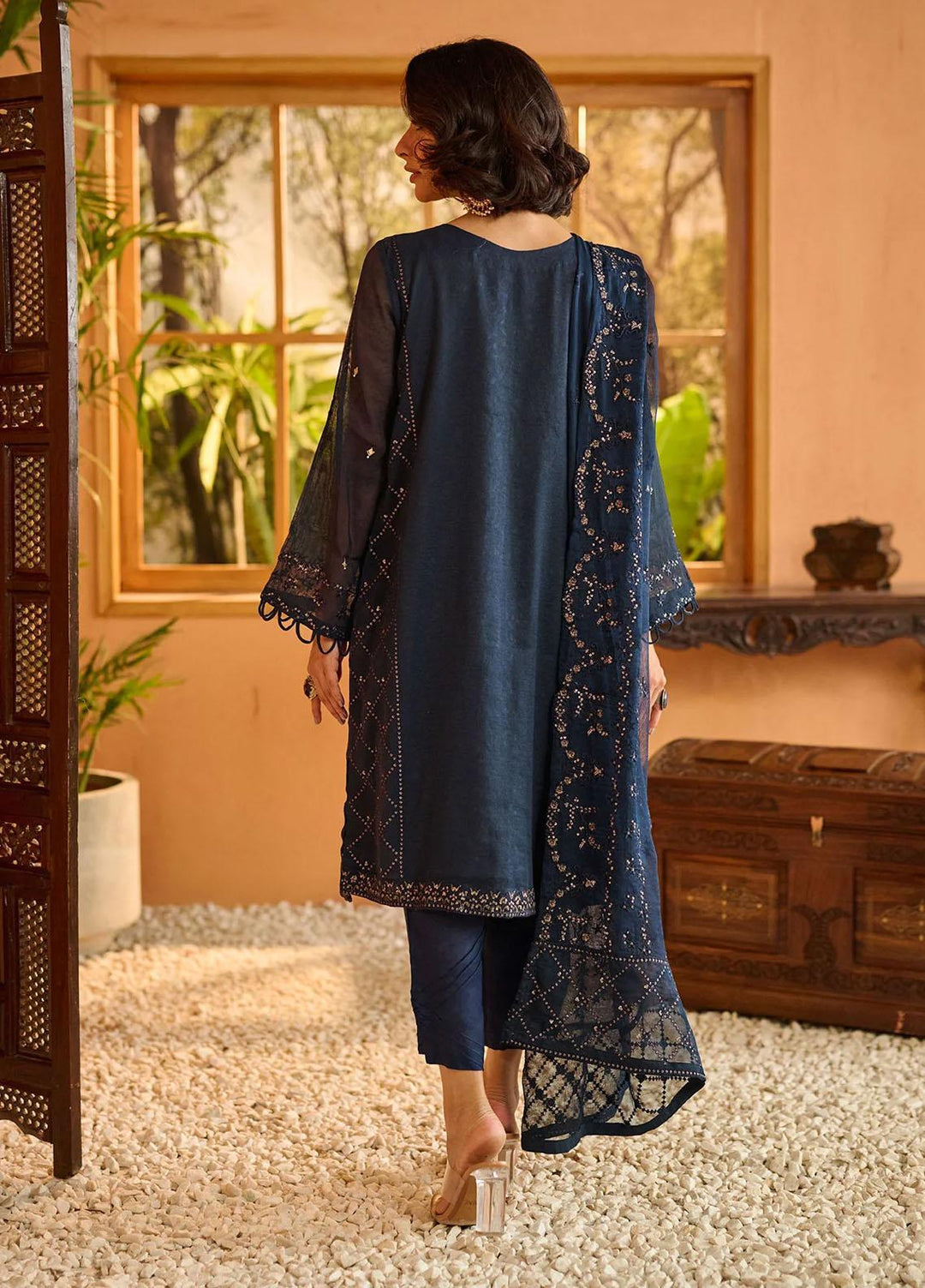 Dhanak Pret   3 Piece Suit DL-0204 BLUE