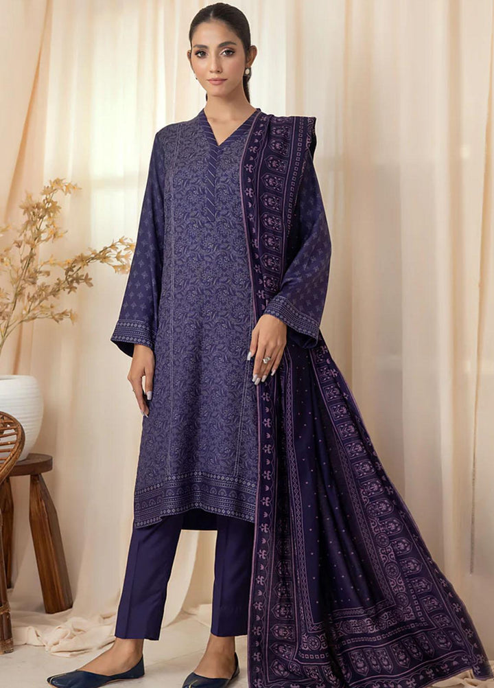 Lakhany Printed Cashmere Wool Suits Unstitched 3 Piece LSM22CV CVC-1004-A - Winter Collection