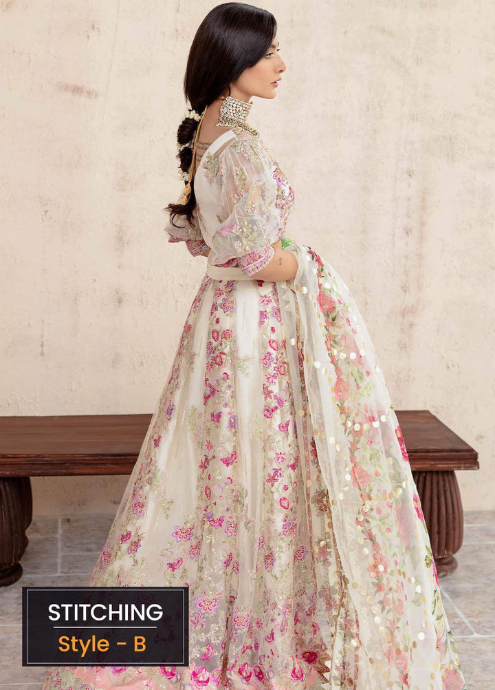 Sakhiyan by Asifa & Nabeel Embroidered Net Suits Unstitched 3 Piece AN22SSF-02 Hayat - Festive Collection