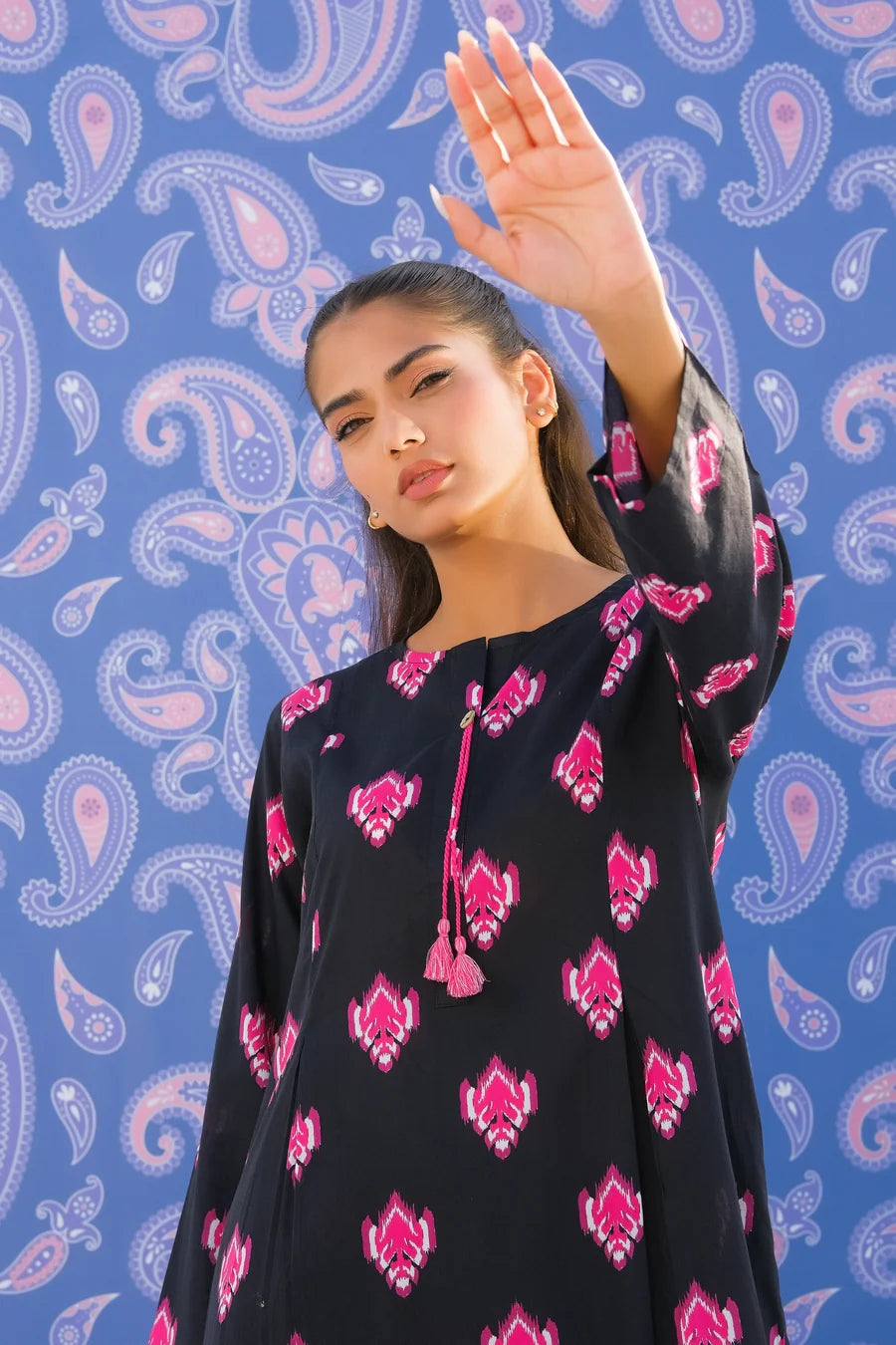 Dhaga Women Pret Printed 2 Piece Lawn Matching Separate FW24DSP0015 - Summer Collection