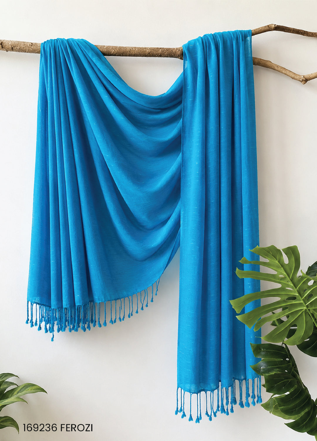 Sanaulla Exclusive Range RTW Solids Woven Shawl 169236 FEROZI - Winter Collection