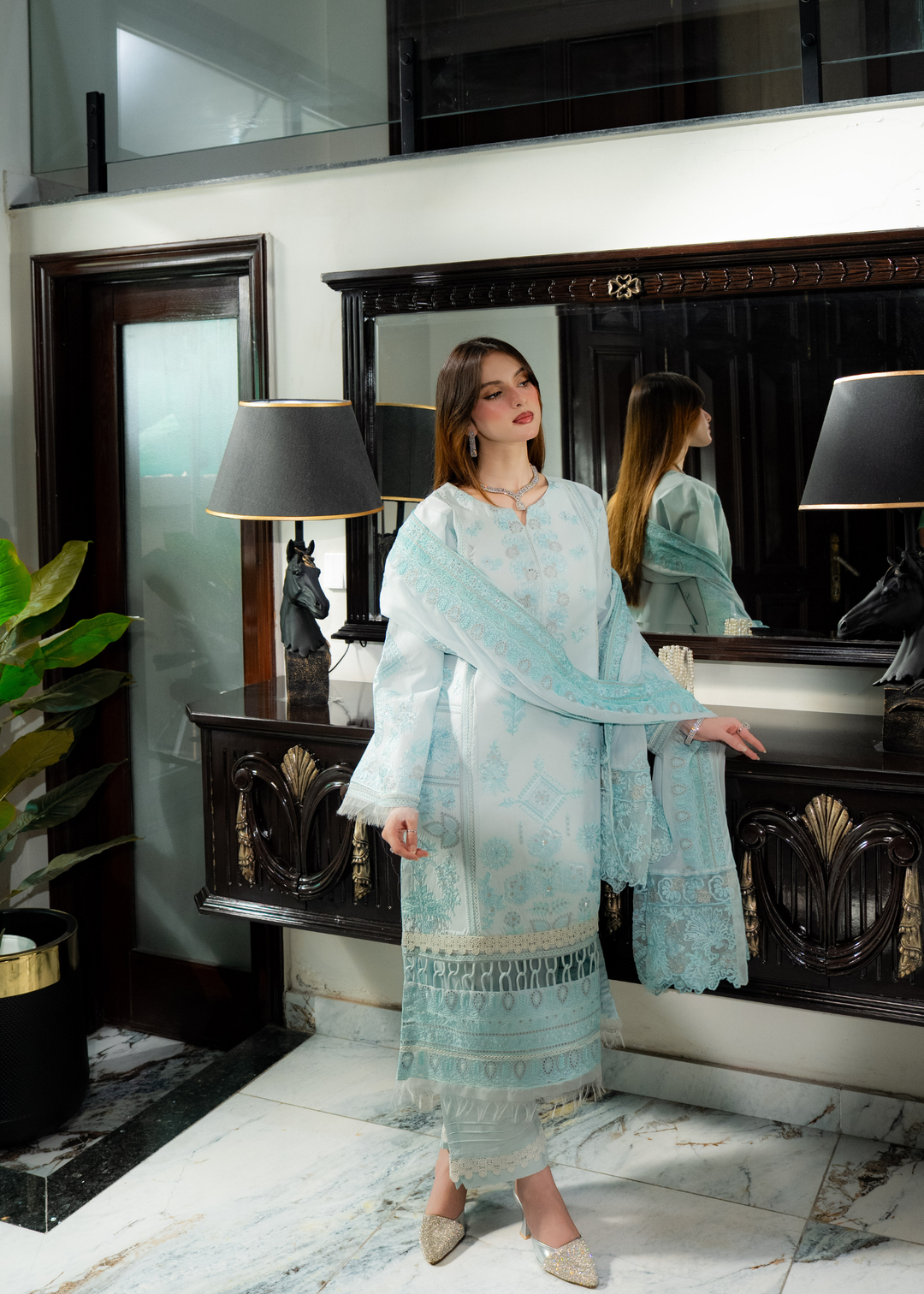 Aria By Meerak RTW Embroidered Lawn 3 Piece Suit Evren Festive Collection