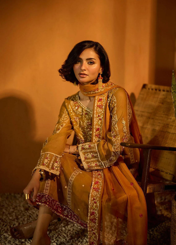 Dhanak Pret   3 Piece Suit DL-0226 YELLOW